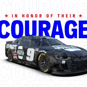 The No. 9 NAPA Chevy of Chase Elliott is set to showcase a patriotic livery in remembrance of TEC5 Clifford Strickland and all our fallen heroes this upcoming Memorial Day weekend at Charlotte Motor Speedway ????????