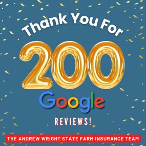 We love customer reviews! Thanks from the Andrew Wright State Farm Insurance team