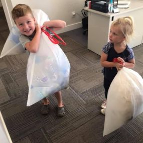 We had some special help with our garbage today, sure appreciate these hard working kiddos. Thank you Riggins and Tya!