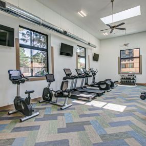 Fitness center with cardio equipment