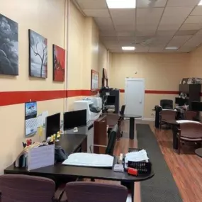 Interior of the Charles Brown State Farm office