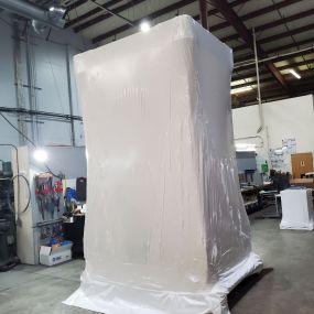 Shrink wrap equipment for protection during shipping.