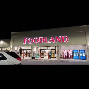 Elgin Foodland Storefront at night