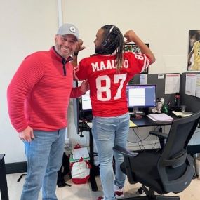 A big THANK YOU to Mr. Restore for our lunch and learn today! We enjoyed visiting with you and appreciate the delicious lunch!  Stay tuned for more pics of MAHOMES and MAAUTO Jerseys!