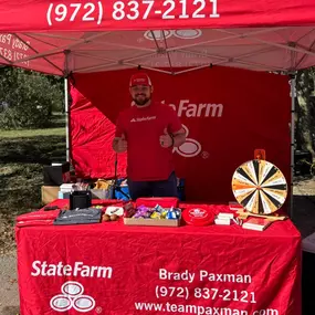 We had a great time at the Melissa Fall Festival! The weather was perfect, and we enjoyed providing quotes, handing out snacks, and giving away prizes to everyone who came to spin the wheel!