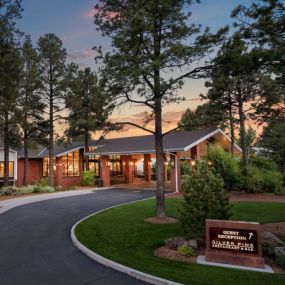 Entrance to Little America Flagstaff hotel.