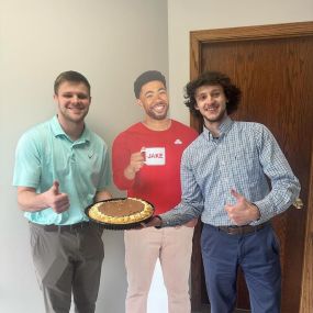 Our office enjoyed a nice peanut butter chocolate cream pie for Pi Day!