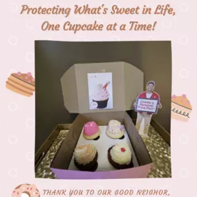 We wanted to take a moment to say a big thank you to our good neighbor SAS Cupcakes for the delightful cupcakes. They were not only scrumptious but also added a sprinkle of joy to our day! #SAScupcakes