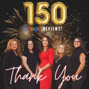 We're overwhelmed with gratitude! A huge thank you to all 150 of you who left us a Google review. Your feedback means the world to us! ❤️