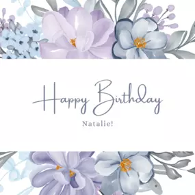 Happy birthday, Natalie!