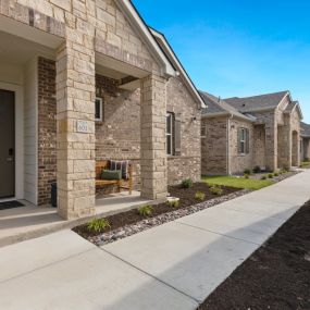 Exterior walkway at Avilla Towne Center