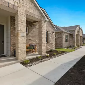 Exterior walkway at Avilla Towne Center