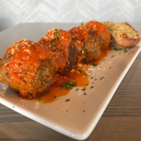 Meatballs with Red Sauce Appetizer