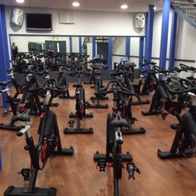 Group cycling studio at Court Garden Leisure Complex