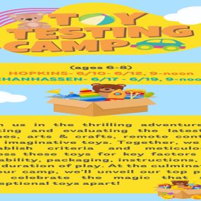 Toy Testing Camp (ages 6-8)
