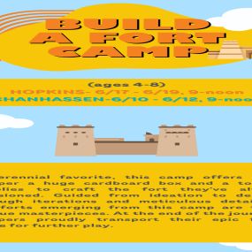 Build a Fort Camp (ages 4-8)