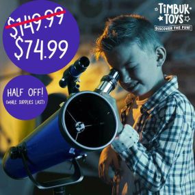 SaturnScope - The best REAL telescope for kids!
Gift the gift of the STARS!
Holiday Special: 50% off (while supplies last)