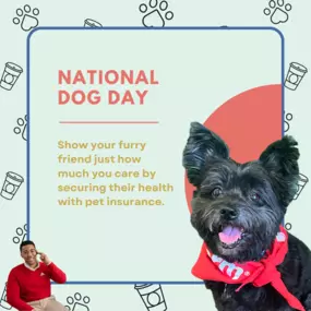 On National Dog Day, we honor the loyal companions who fill our lives with joy and love. Let’s take a moment to appreciate the tail wags, wet noses, and endless affection they give us. Here’s to our four-legged friends who make every day brighter!4