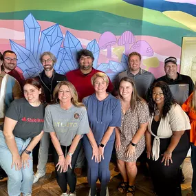 Today here at Steve Paige State Farm we had lunch at Mellow Mushroom to celebrate some great things going on in our office