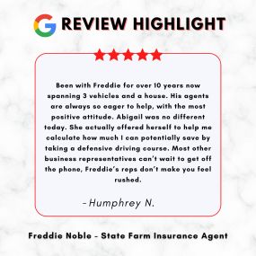 Freddie Noble - State Farm Insurance Agent