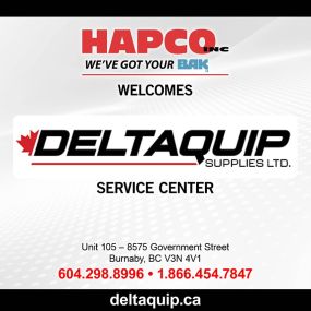 Join us in welcoming Deltaquip Supplies Ltd., as our newest service center in Burnaby, BC!