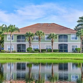 Lakeside apartment building