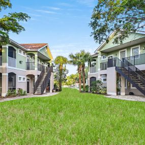 Apartment building exterior view