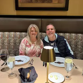 Anniversary weekend wrapped up with a nice dinner out…oops forgot to pack a dinner outfit.