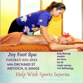 Our traditional full body massage in Antioch, IL 
includes a combination of different massage therapies like 
Swedish Massage, Deep Tissue, Sports Massage, Hot Oil Massage
at reasonable prices.