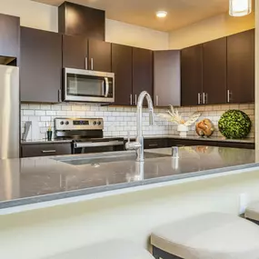 kitchen with Island seating