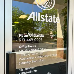 Front door of the Allstate Agency of Peter Uliciansky