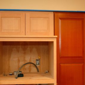 before and after cabinet refinishing in coeur dalene, id