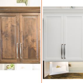 before and after cabinet refacing