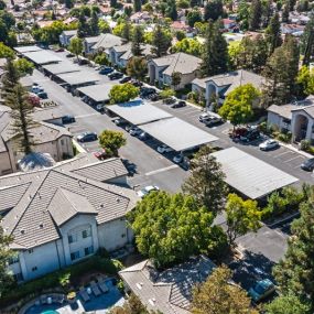 Aerial view of Villa Mondavi in Bakersfiled, CA