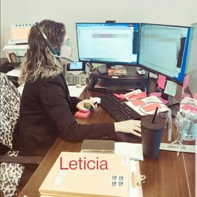 Leticia hard at work for our customers!