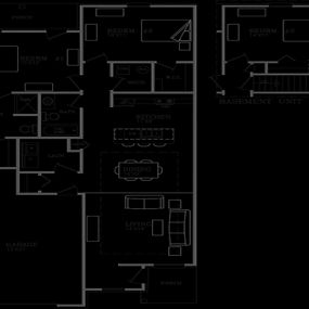 Aspen floor plan at  Cascade Pointe of Saline Apartments