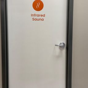 Entrance to the private Infrared Sauna room