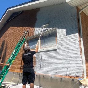 During Exterior Painting in Hamilton, OH