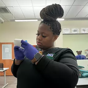 The Phlebotomy Technician program is designed to provide the student with the knowledge and hands‐on skills necessary to build a successful career as a competent entry‐level phlebotomist within the healthcare community. The program prepares the student to work in hospitals, laboratories, physicians’ offices, clinics, blood banks, and insurance companies.