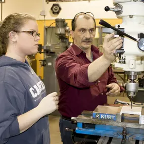 In the CNC / Machinist Technician career training program you will get your hands on drill presses, mills, lathes, and grinders, then advance to CNC milling and CNC turning.