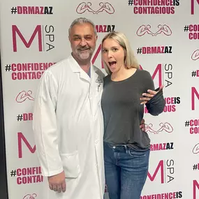 dr mazaheri and satisfied patient