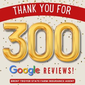 BIG THANK YOU to all of our amazing customers for 300 Google reviews!