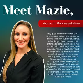 Brent Troyer - State Farm Insurance Agent
Meet Mazie!