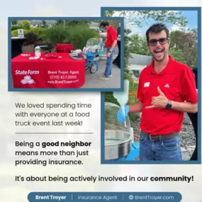 Another fantastic day out in the community! We loved spending time with everyone at the food truck event last week. It was a pleasure to connect with our neighbors and support local businesses. Being a good neighbor means more than just providing insurance—it's about being actively involved in our community and building lasting relationships. Thank you to everyone who came out and made the event so great!