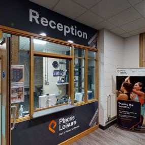 Reception desk at Arborfield Green Leisure Centre