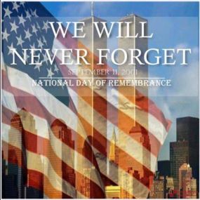 Today is a day that our country will never forget. So many lives lost, and so many gave their lives to help others. Most of us will never forget where we were on this day, and what we were doing when we heard this tragic news. Today is a day we will always remember.