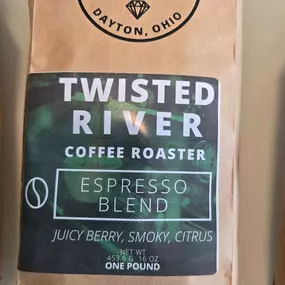 We got our office delivery of the best coffee on today. Twisted River Coffee Roaster is locally owned and operated, use specialty grade coffees and even have organic options! You can find them in stores near you.