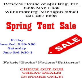 Spring Tent Sale