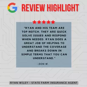 Ryan Wiley - State Farm Insurance Agent
Review h