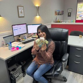 Easter Egg hunt at the office worked out well for Blanca! We hope you all have a blessed Easter weekend with family and friends.